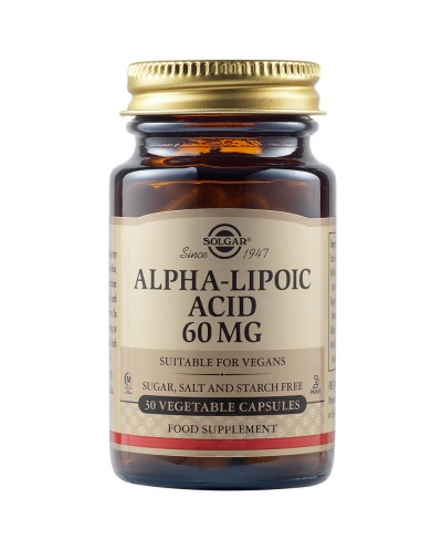 SOLGAR Alpha Lipoic Acid 60mg Συμπλήρωμα Διατροφής με...