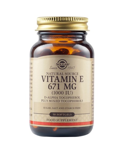 SOLGAR Natural Source Vitamin E 671mg (1000 IU) Βιταμίνη...