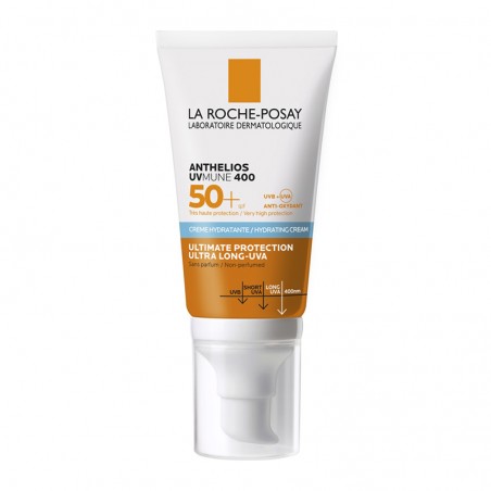 LA ROCHE POSAY Anthelios UVMUNE 400 Hydrating Cream SPF50+ Αντηλιακή Κρέμα Προσώπου Χωρίς Άρωμα, 50ml