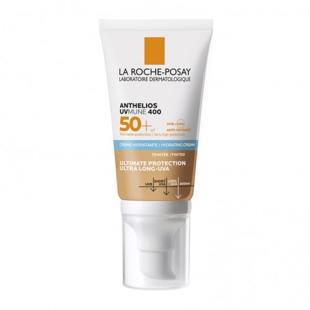 LA ROCHE POSAY Anthelios UVMUNE 400 Hydrating Cream Tinted SPF50+ Αντηλιακή Προσώπου με Χρώμα, 50ml