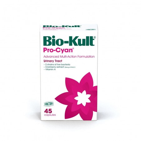 HEALTHCODE Bio-Kult Pro-Cyan Συμπλήρωμα Διατροφής με Προβιοτικά Στελέχη, Cranberry & Βιταμίνη Α για το Ουροποιητικό, 45 κάψουλες