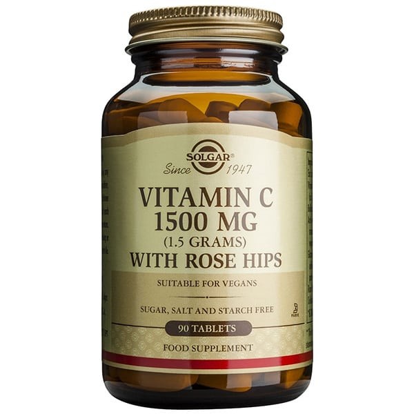 SOLGAR Vitamin C 1500mg with Rose Hips Βιταμίνη...