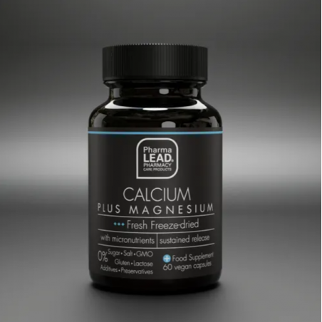 PHARMALEAD Black Range Calcium Plus Magnesium Ασβέστιο & Μαγνήσιο για την Υγεία Οστών, Δοντιών & Μυών, 60 κάψουλες