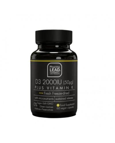 VITORGAN PharmaLead Black Range D3 2000 IU Plus Vitamin K...