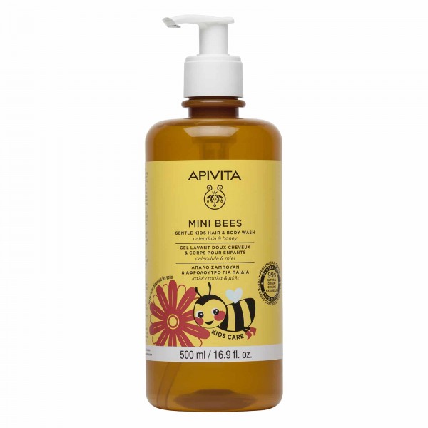 APIVITA Kids Mini Bees Gentle Hair & Body Wash...