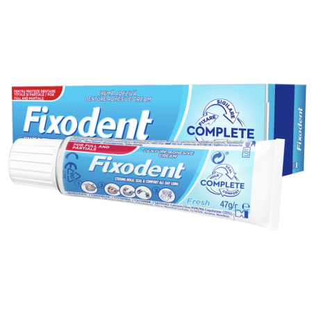 FIXODENT Complete Fresh Στερεωτική Κρέμα για Τεχνητή Οδοντοστοιχία με Γεύση Μέντας, 47g