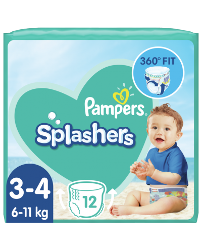 PAMPERS Splashers No.3-4 (6-11kg) Βρεφικές Πάνες-Μαγιό...