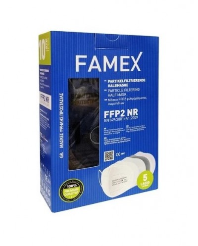 FAMEX Μάσκες Προστασίας FFP2 Particle Filtering Half NR...