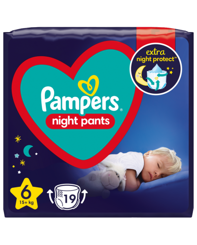 PAMPERS Night Pants Πάνες-Βρακάκι Μέγεθος 6 (15+ kg) VP,...