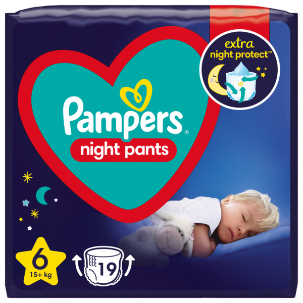PAMPERS Night Pants Πάνες-Βρακάκι Μέγεθος 6...