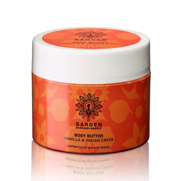 GARDEN OF PANTHENOLS Body Butter Vanilla&Indian Cress Bούτυρο Σώματος με Ινδοκάρδαμο, 200ml