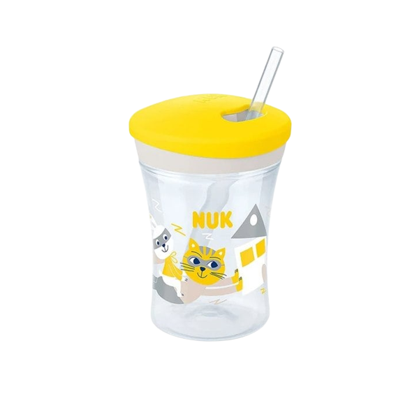 NUK Action Cup Πλαστικό Ποτηράκι με Kαλαμάκι...