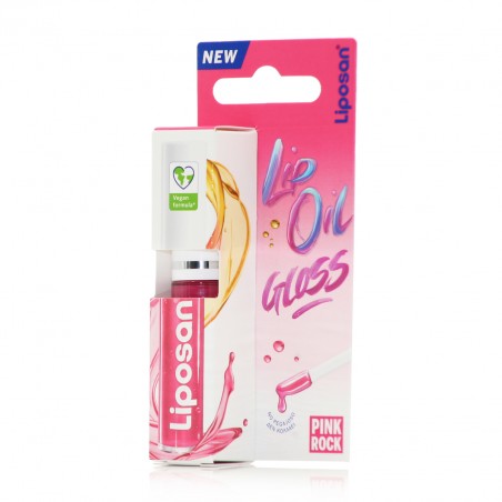 LIPOSAN Gloss Lip Oil Έλαιο Χειλιών για Λάμψη & Όγκο με Χρώμα Pink Rock, 5.5ml
