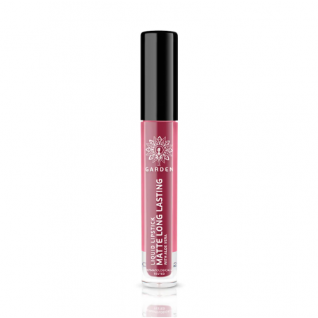 GARDEN Liquid Lipstick Matte Long Lasting with Aloe Vera Υγρό Ματ Κραγιόν Μακράς Διαρκείας Dark Cherry 06, 4ml