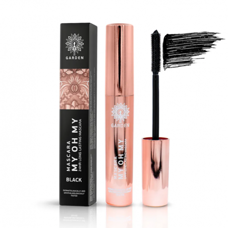 GARDEN My Oh My 24H Long Lasting Mascara Black Μαύρη Μάσκαρα Μακράς Διαρκείας για Όγκο με Βουρτσάκι Σιλικόνης, 5ml