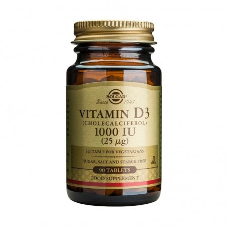 SOLGAR Vitamin D3 1000IU Βιταμίνη D3, 90 δισκία