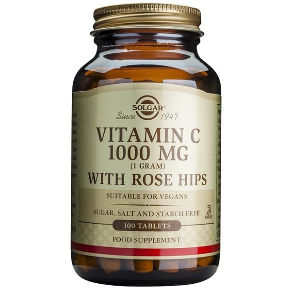 SOLGAR Vitamin C 1000mg with Rose Hips Βιταμίνη...
