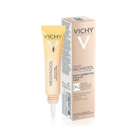 VICHY Neovadiol Multi-Corrective Eye & Lip Care Αντιγηραντική Κρέμα Πολλαπλής Προστασίας για Μάτια & Χείλη, 15ml