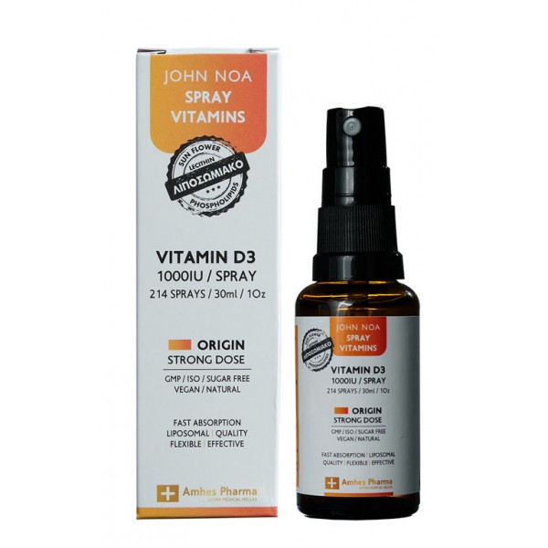 JOHN NOA Origin Spray Vitamin D3 1000IU...