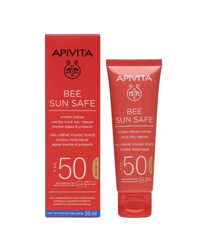 APIVITA Bee Sun Safe Hydra Fresh Gel-Cream SPF50 Tinted...