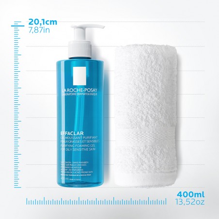 LA ROCHE POSAY Effaclar Gel Τζελ Καθαρισμού Προσώπου για Λιπαρό Δέρμα με Τάση Ακμής, 400ml