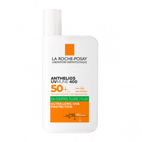 LA ROCHE POSAY Anthelios UVMUNE 400 Oil Control Fluid SPF50+ Αντηλιακή Κρέμα Προσώπου για Λιπαρό δέρμα, 50ml