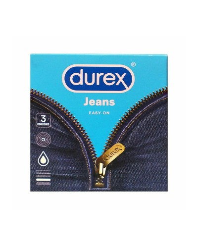 DUREX Jeans Easy On Κλασικά Ευκολοφόρετα Προφυλακτικά, 3...