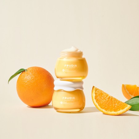 FRUDIA Citrus Brigthening Cream Κρέμα Προσώπου με Εκχύλισμα Εσπεριδοειδών για Φωτεινότητα & Λεύκανση, 10g