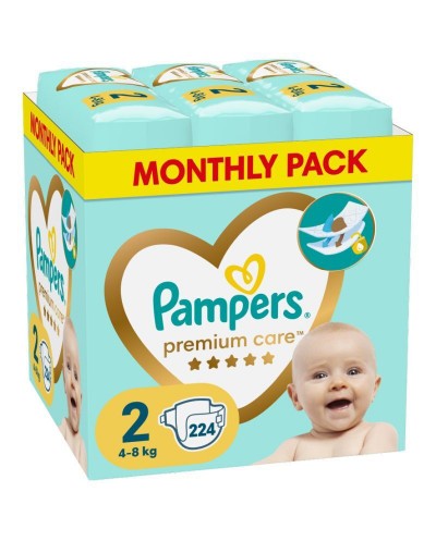 PAMPERS Premium Care Monthly Pack No.2 (4-8 kg) Βρεφικές...
