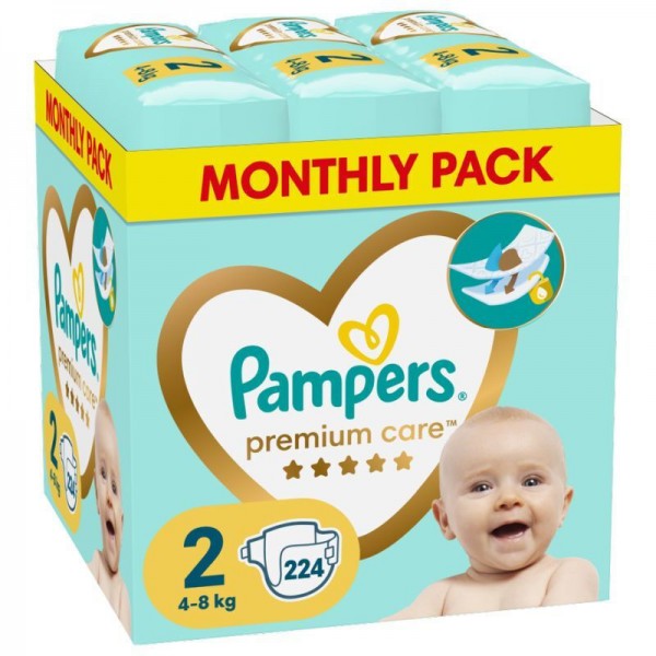 PAMPERS Premium Care Monthly Pack No.2 (4-8 kg)...