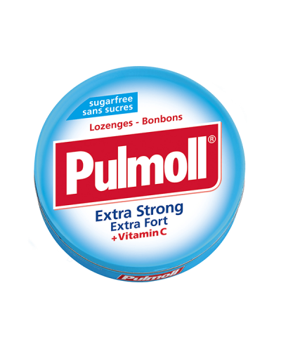 PARAPHARM Pulmoll Extra Strong Παστίλιες Λαιμού με Μέντα & Βιταμίνη C, 45g