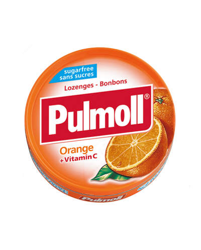 PARAPHARM Pulmoll Orange Παστίλιες Λαιμού με Πορτοκάλι & Βιταμίνη C, 45g