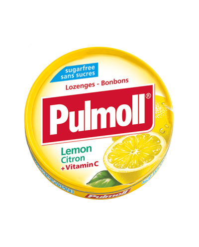 PARAPHARM Pulmoll Lemon Παστίλιες Λαιμού με Λεμόνι & Βιταμίνη C, 45g