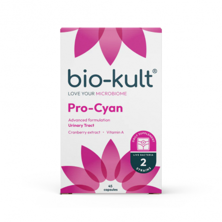 HEALTHCODE Bio-Kult Pro-Cyan Συμπλήρωμα Διατροφής με Προβιοτικά Στελέχη, Cranberry & Βιταμίνη Α για το Ουροποιητικό, 45 κάψουλες