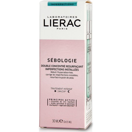 LIERAC Sebologie Persistent Imperfections Resurfacing Double Concentrate Διπλό Συμπύκνωμα για Επίμονες Ατέλειες, 30ml