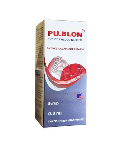 MEDICHROM PU.BLON Purifier Blood Natural Syrup Φυσικός...