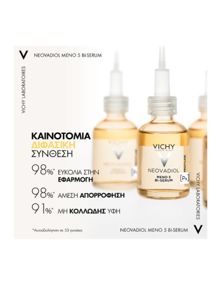 VICHY Neovadiol Meno 5 Bi-Serum Αντιγηραντικός Ορός για την Περιεμμηνόπαυση & Εμμηνόπαυση, 30ml