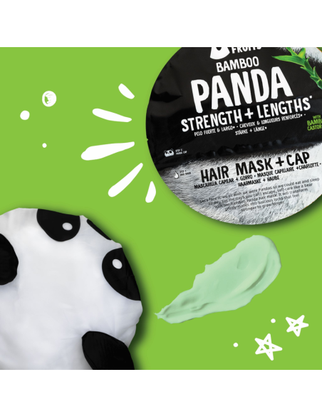 P&G Bear Fruits Panda Strength & Lengths Hair Mask Μάσκα Μαλλιών για Δύναμη & Μήκος, 20ml + 1 Σκουφάκι Πάντα Αρκουδάκι