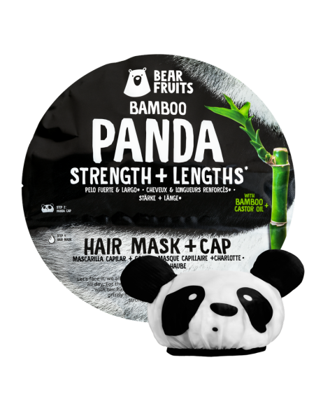 P&G Bear Fruits Panda Strength & Lengths Hair Mask Μάσκα Μαλλιών για Δύναμη & Μήκος, 20ml + 1 Σκουφάκι Πάντα Αρκουδάκι