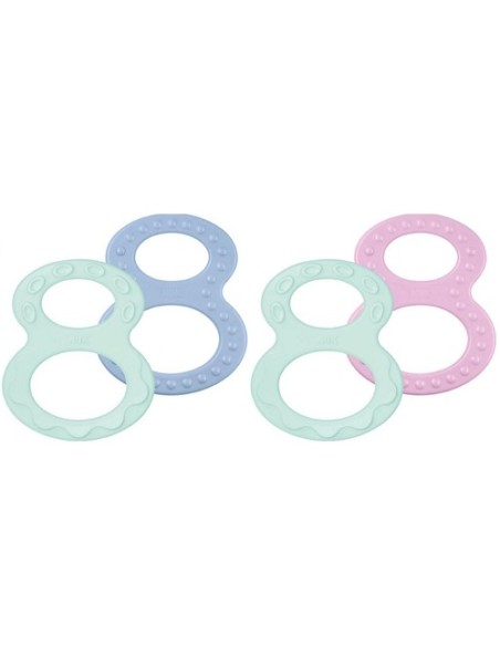 NUK Teether Set Δακτύλιος Oδοντοφυΐας 0+ μηνών, 2 τεμάχια