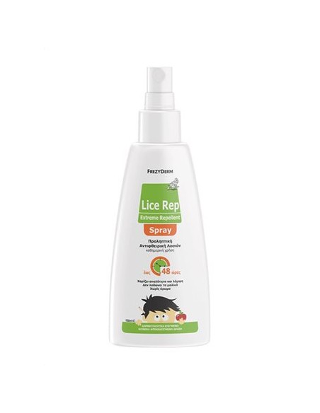 FREZYDERM Lice Rep Extreme Repellent Spray Προληπτική Αντιφθειρική Λοσιόν Καθημερινής Χρήσης για Ψείρες, 150ml