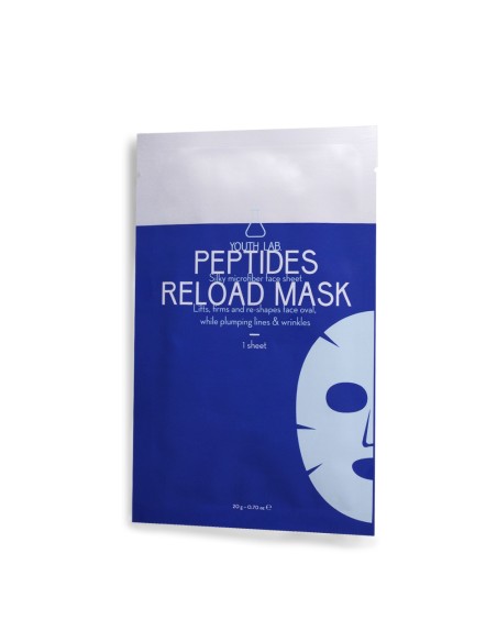 YOUTH LAB Peptides Reload Mask Υφασμάτινη Μάσκα Προσώπου με Πεπτίδια για Πλήρη Αναδόμηση της Ώριμης Επιδερμίδας, 1 τεμάχιο