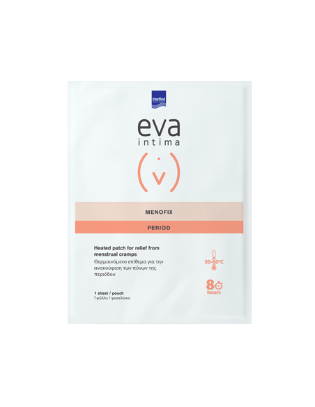 INTERMED Eva Menofix Period Heated Patch for Relief from Menstrual Cramps Θερμαινόμενο Επίθεμα για τους Πόνους Περιόδου, 1 τμχ
