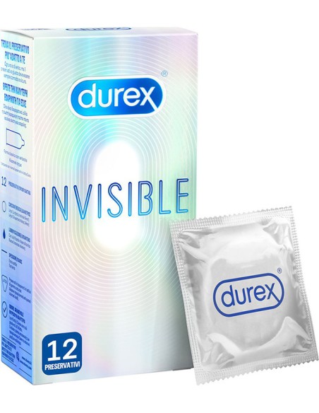 DUREX Invisible Extra Sensitive Εξαιρετικά Λεπτά Προφυλακτικά, 12 τεμάχια