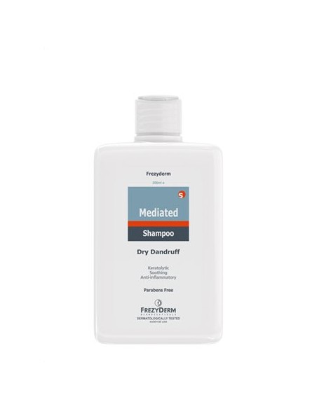 FREZYDERM Mediated Shampoo Dry Dandruff Σαμπουάν με Σαλικυλικό Οξύ για Ξηρή Πιτυρίδα, Κερατόλυση & Αντιφλεγμονώδης Δράση, 200ml