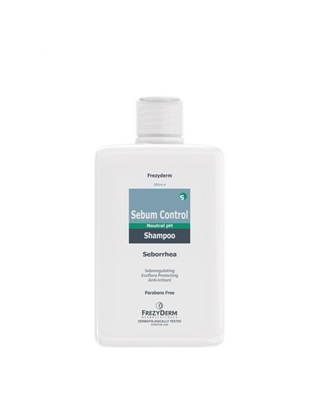 FREZYDERM Sebum Control Shampoo Seborrhea Σαμπουάν για Σμηγματορροϊκή Δερματίτιδα, Μείωση Λιπαρότητας & Ερεθισμού, 200ml