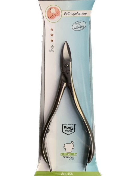 Solingen Morser No.458 Toe Nail Scissors Πενσάκι για τα Νύχια από Ανοξείδωτο Ατσάλι με Κλείστρο, 1 τεμάχιο