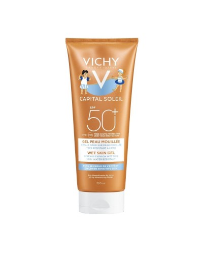 VICHY Capital Soleil Wet Skin Gel Kids SPF50+ Παιδικό Αντηλιακό Γαλάκτωμα, 200ml