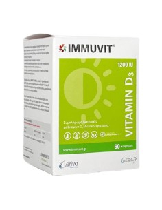 LERIVA Vitamin D3 1200IU 30μg Βιταμίνη D3 για Καλή...