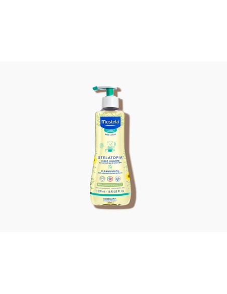 MUSTELA Stelatopia Cleansing Oil Λάδι Καθαρισμού για Σώμα & Μαλλιά με Ηλιανθέλαιο για Δέρμα με Τάση Ατοπίας, 500ml